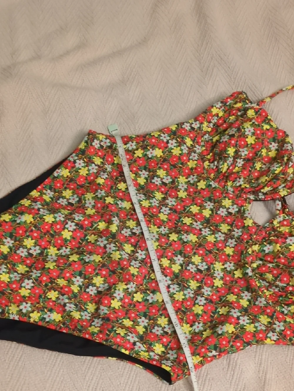 Free Peoplex Revolve  Montcee Sienna Floral Tie-Shoulder One-Piece Swimsuit Sz M
